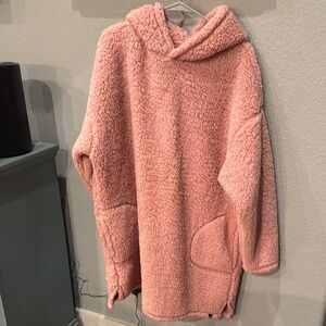 PINK Victoria's Secret Cozy Pink Sherpa Hoodie